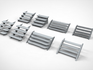 Sci-fi stairs 3 3D मॉडल