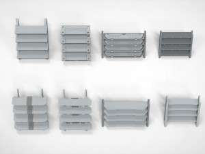 Sci-fi stairs 3 3D मॉडल
