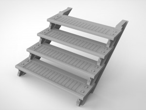 Sci-fi stairs 3 3D मॉडल