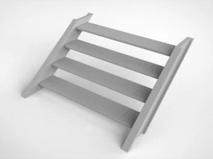 Sci-fi stairs 3 3D Model
