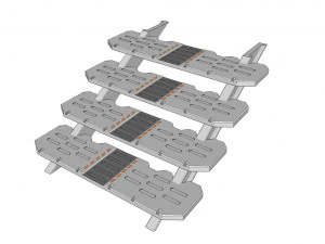 Sci-fi stairs 3 3D Model