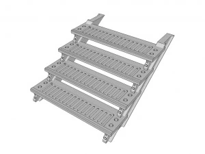 Sci-fi stairs 3 3D Model