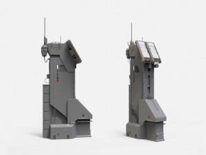 Sci fi antenna 13 3D मॉडल