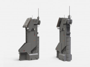 Sci fi antenna 13 3D मॉडल