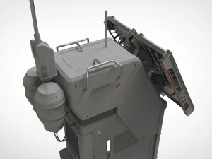 Antena de fic&ccedil;&atilde;o cient&iacute;fica 13 Modelo 3D
