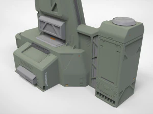 Antena de fic&ccedil;&atilde;o cient&iacute;fica 13 Modelo 3D