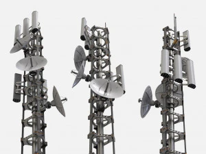 Antena de fic&ccedil;&atilde;o cient&iacute;fica 13 Modelo 3D