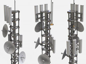 Antena de fic&ccedil;&atilde;o cient&iacute;fica 13 Modelo 3D