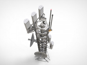 Sci fi antenna 13 3D मॉडल