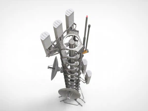 Antena de fic&ccedil;&atilde;o cient&iacute;fica 13 Modelo 3D