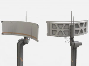 Antena de fic&ccedil;&atilde;o cient&iacute;fica 13 Modelo 3D