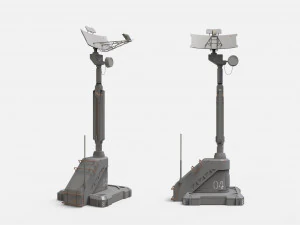 Antena de fic&ccedil;&atilde;o cient&iacute;fica 13 Modelo 3D