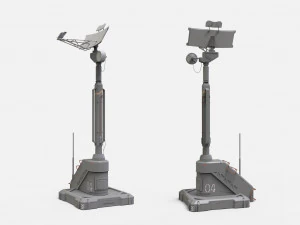 Antena de fic&ccedil;&atilde;o cient&iacute;fica 13 Modelo 3D
