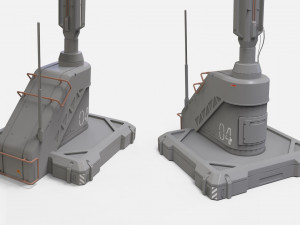 Sci fi antenna 13 3D मॉडल