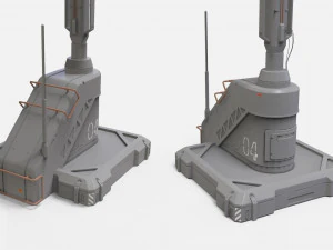 Antena de fic&ccedil;&atilde;o cient&iacute;fica 13 Modelo 3D