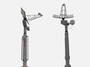 Antena de fic&ccedil;&atilde;o cient&iacute;fica 13 Modelo 3D