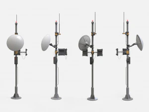 Antena de fic&ccedil;&atilde;o cient&iacute;fica 13 Modelo 3D