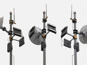Antena de fic&ccedil;&atilde;o cient&iacute;fica 13 Modelo 3D