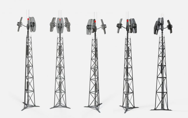 Sci fi antenna 14 3D मॉडल .c4d .max .obj .3ds .fbx .stl .blend 