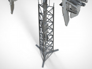 Sci fi antenna 14 3D मॉडल