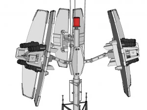 Sci fi antenna 14 3D Model