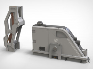 Sci-fi architecture kitbash 34 3D मॉडल