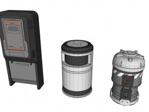 Sci-fi architecture kitbash 34 3D मॉडल