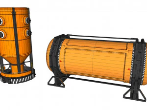 科幻建筑 kitbash 34 3D 模型