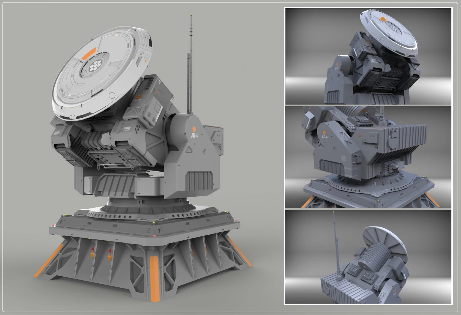 Localizzatore dell'antenna 2 Modello 3D .c4d .max .obj .3ds .fbx .stl .blend