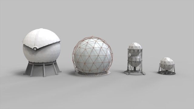 Radar 3D मॉडल .c4d .max .obj .3ds .fbx .stl .blend 