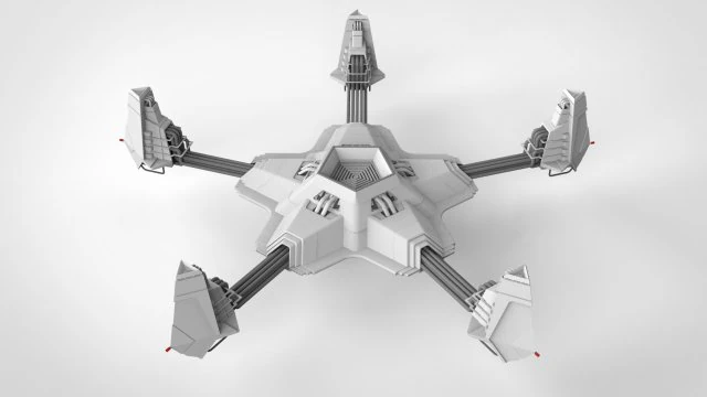 科幻天线 3D 模型 .c4d .max .obj .3ds .fbx .stl .blend