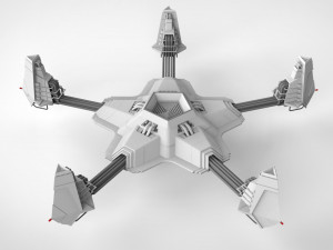 sci-fi antenna 3D Model