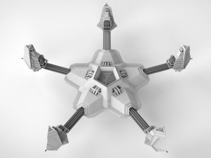 Sci-fi antenna Modelo 3D