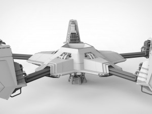 Sci-fi antenna Modelo 3D