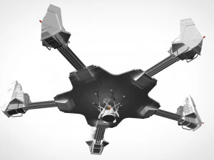 科幻天线 3D 模型