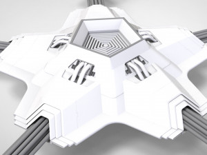 Sci-fi antenna Modelo 3D