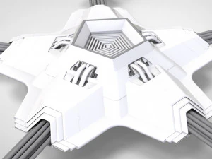 科幻天线 3D 模型