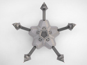 Sci-fi antenna Modelo 3D