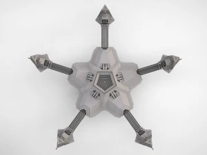 科幻天线 3D 模型