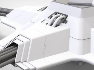 Sci-fi antenna Modelo 3D