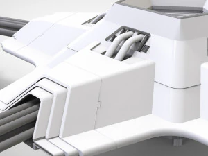 科幻天线 3D 模型