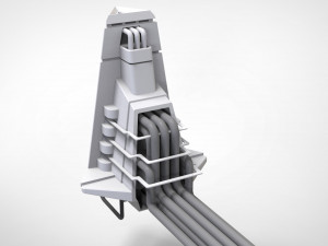 Sci-fi antenna Modelo 3D