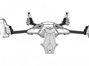 科幻天线 3D 模型