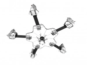 科幻天线 3D 模型
