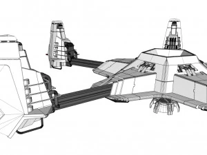 科幻天线 3D 模型