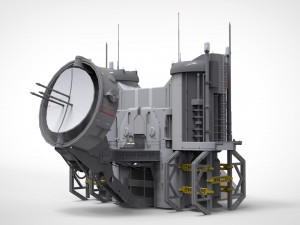 Sci-fi radar 3D मॉडल