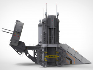 Sci-fi radar 3D मॉडल