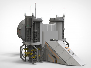 Sci-fi radar 3D मॉडल
