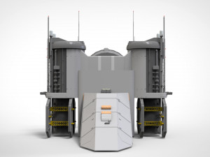 Sci-fi radar 3D मॉडल