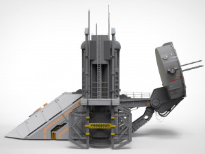 Sci-fi radar 3D मॉडल